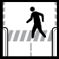 cross the street at crosswalks