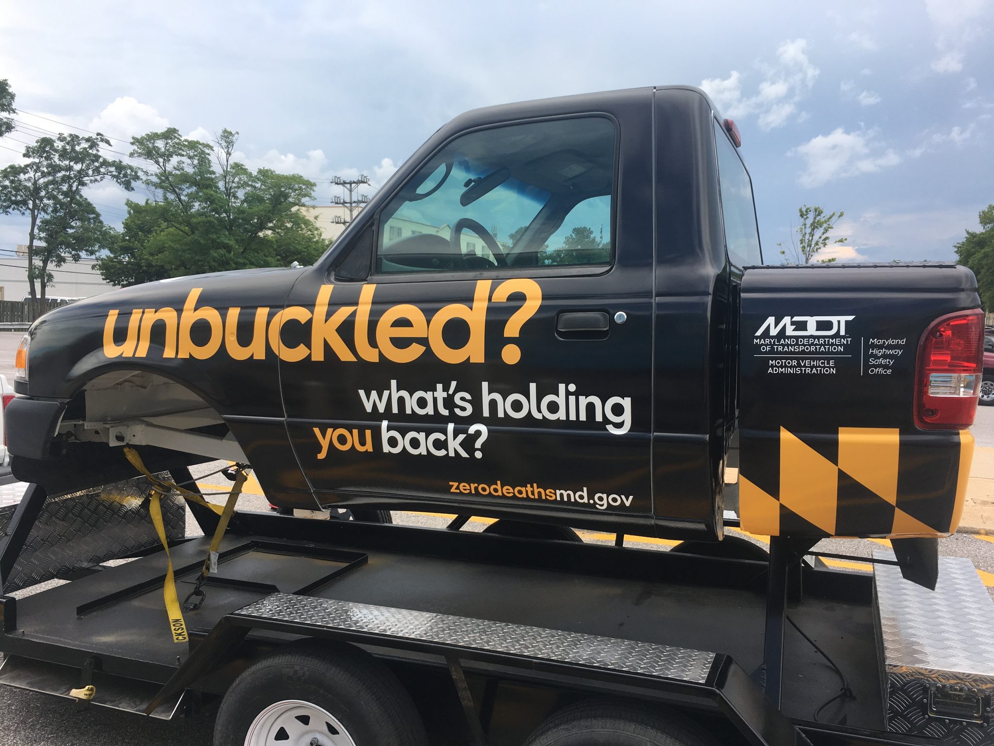 Seat Belts Save Lives Buckle Up Zero Deaths MD