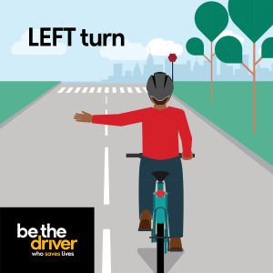 Hand Turn Signals in a Car: How to hold your left arm when turning