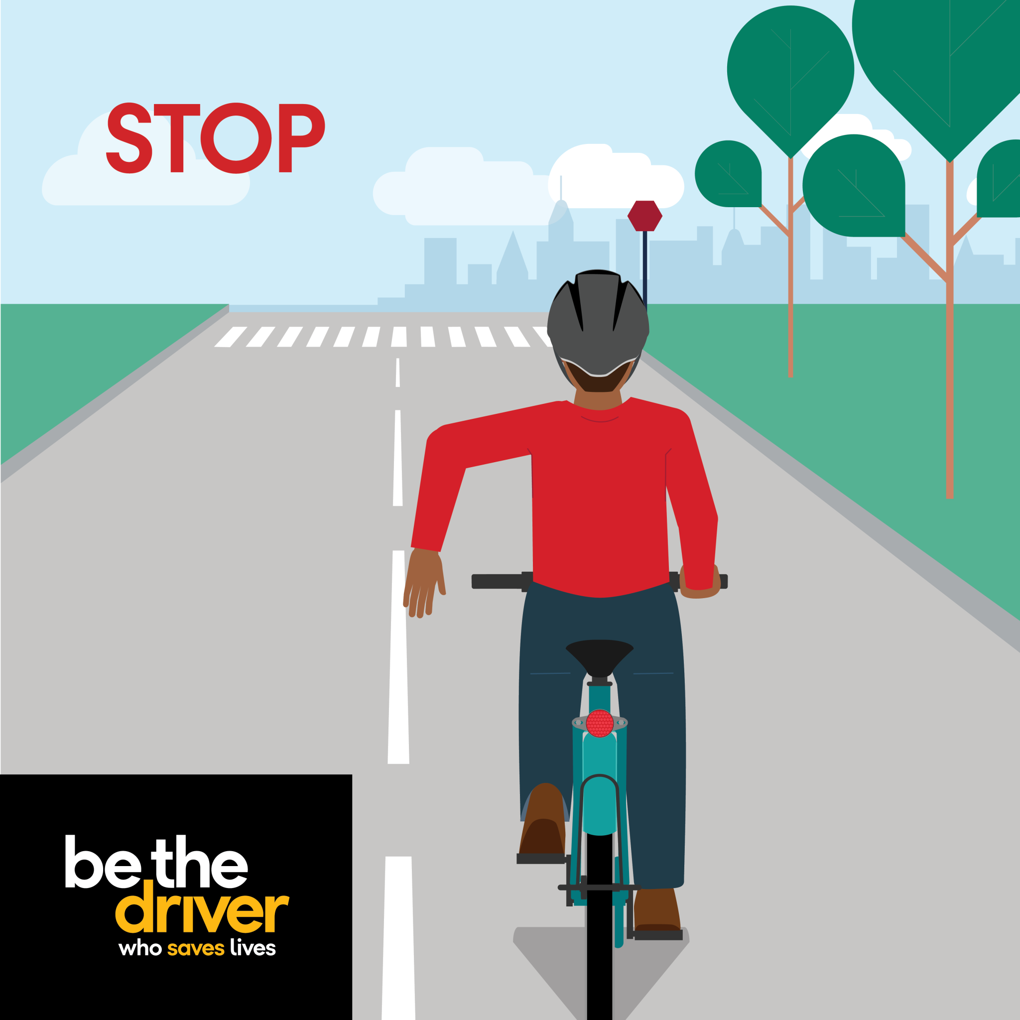 How to Use Bike Hand Signals Zero Deaths Maryland & Vision Zero Maryland Highway Safety Office
